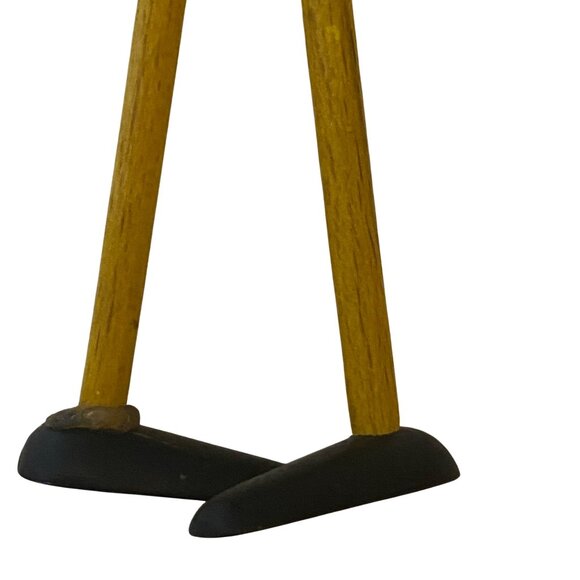 Vintage Wooden Pinocchio Figurine Christmas Ornament Movable Limbs Hand Painted - Picture 5 of 10